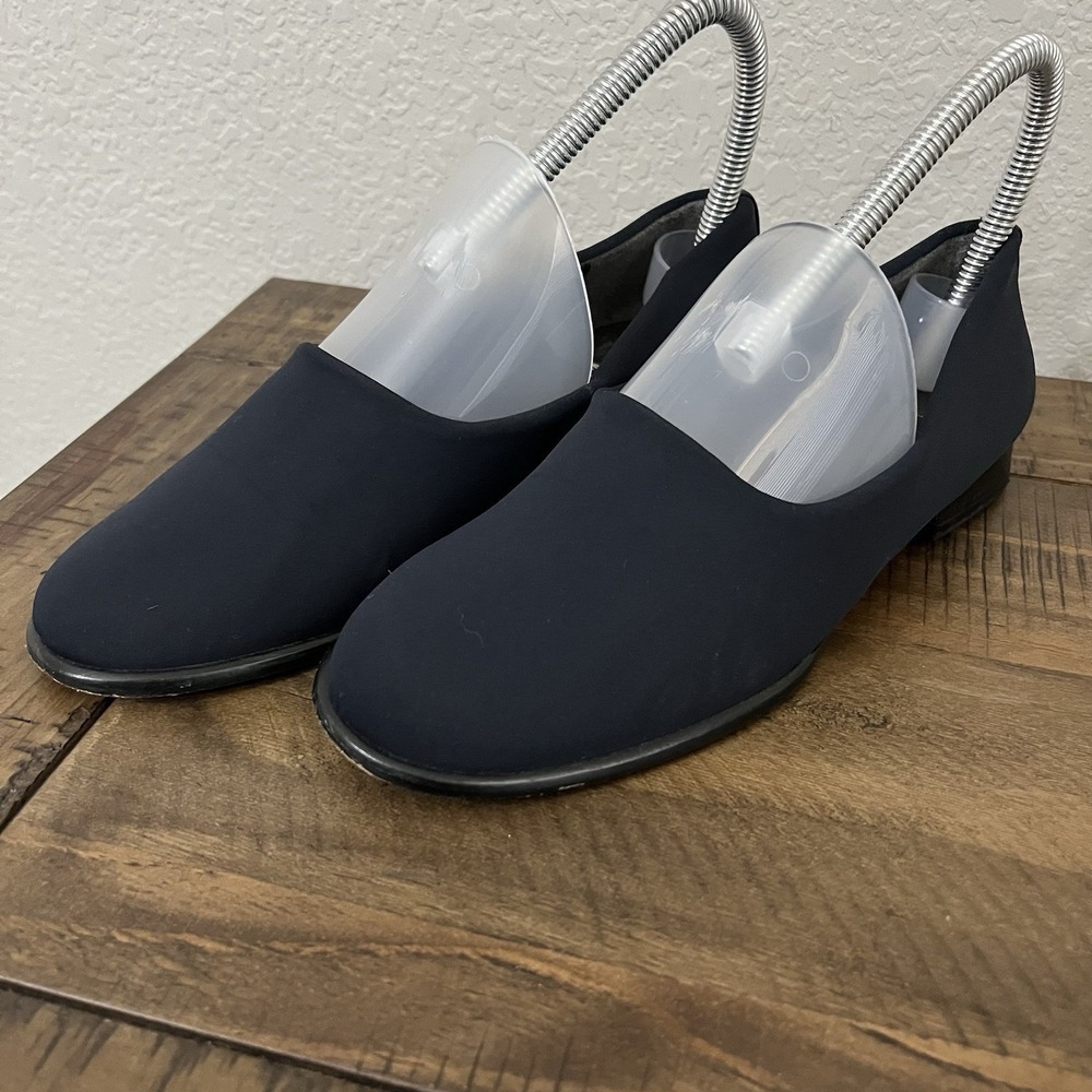 Stuart Weitzman blue‎ Fabric Round Toe Flats SZ 5.5